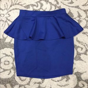 2B Bebe peplum skirt